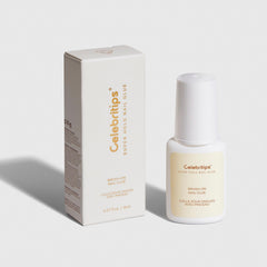 Celebritips Super-Hold Nail Glue bottle with precise brush for smooth, controlled application.