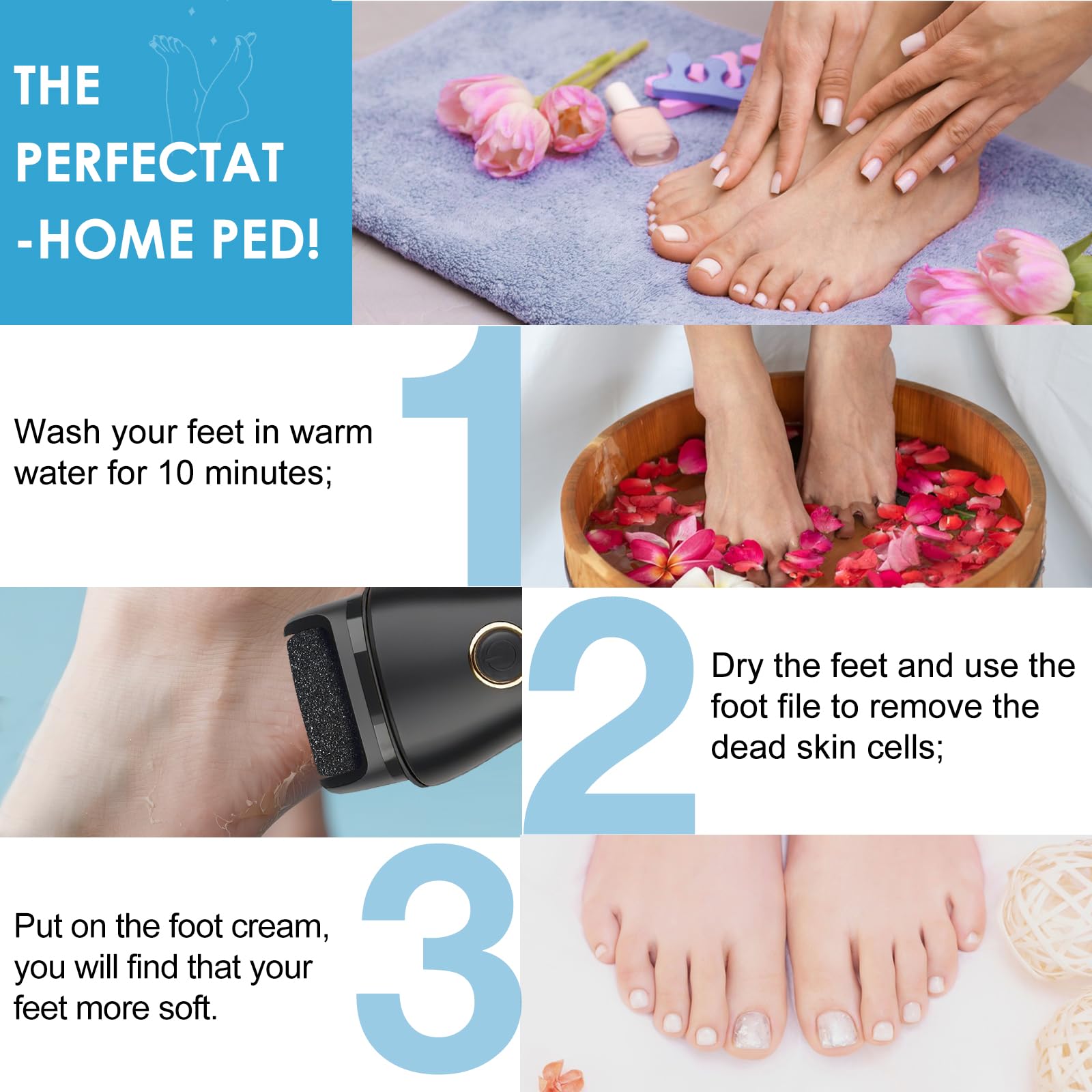 Celepen pedicure kit contents for comprehensive foot care.