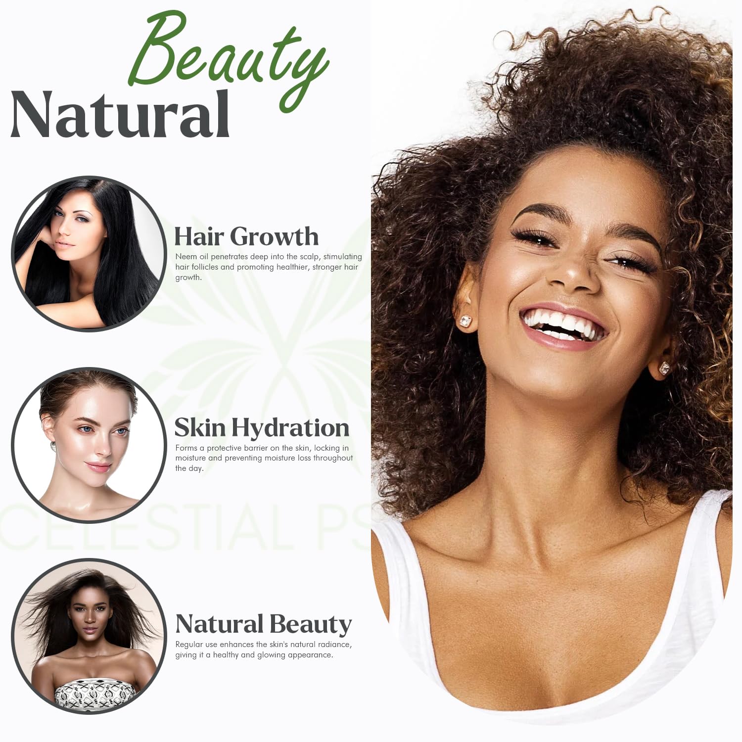 Celestial Psyché Neem Oil multi-use oil for body and nails care.