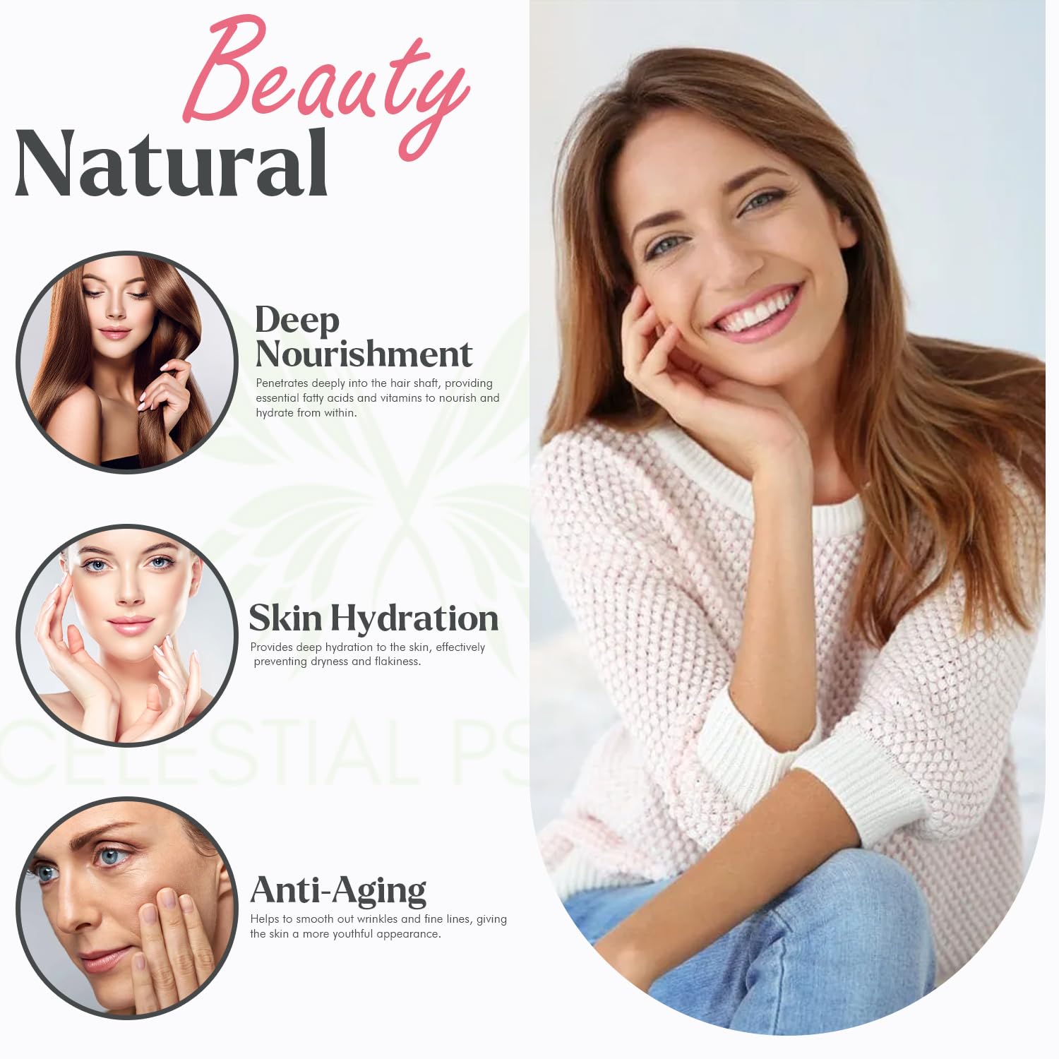 Packaging highlights cruelty-free and sustainable production practices