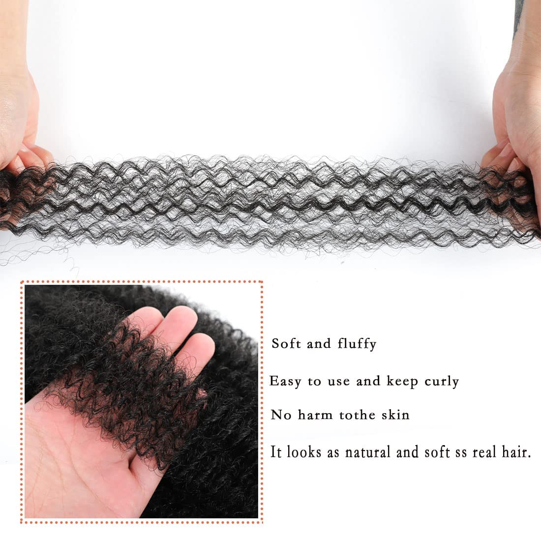 Celie Marley Twist 18-inch soft fibers resist tangling during wear.