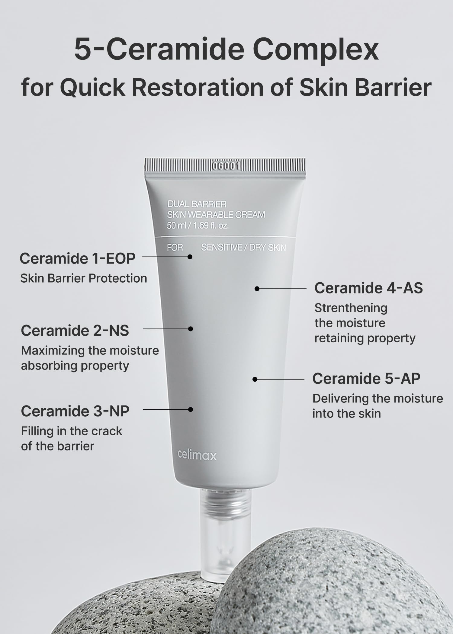 Rutina de cuidado con Celimax Dual Barrier y productos de la línea Dual Barrier.
