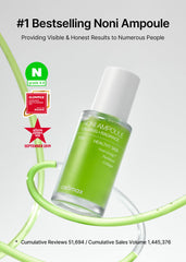Celimax Noni Energy Ampoule dropper dispensing lightweight serum for daily use.