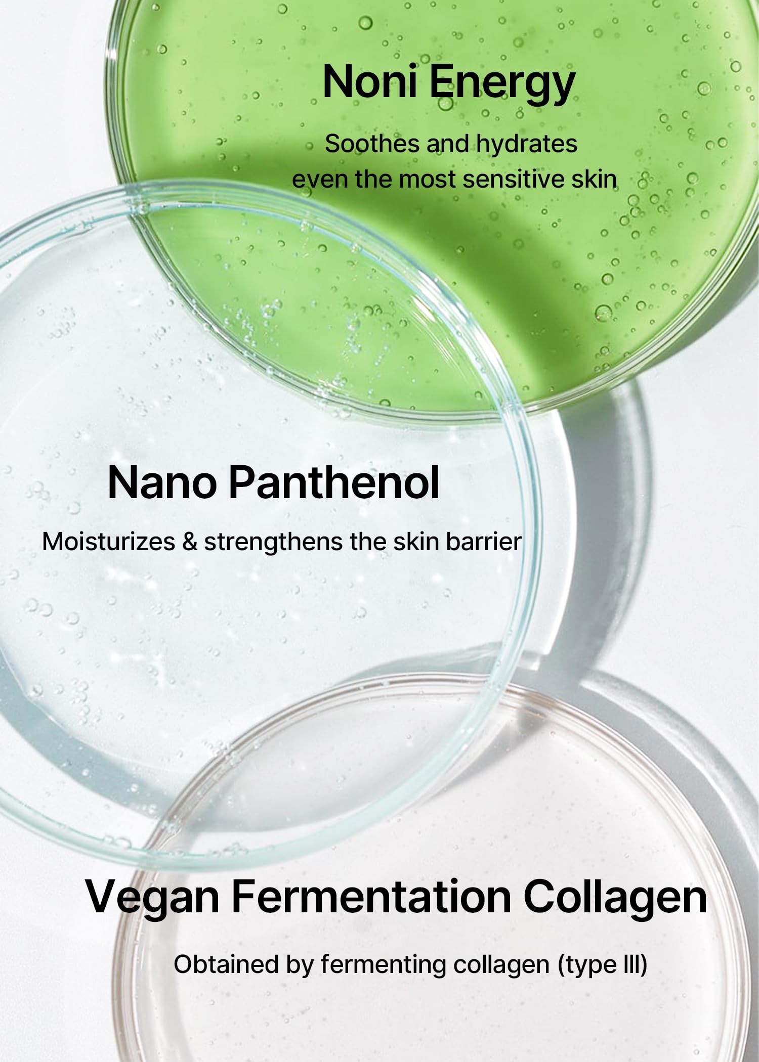 Celimax Noni Energy Ampoule ingredients highlighting hyaluronic acid and noni extract.