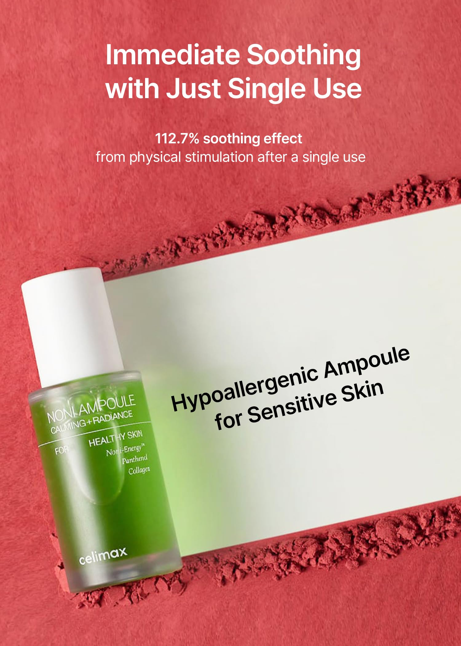 Celimax Noni Energy Ampoule packaging highlighting compact 50ml bottle.
