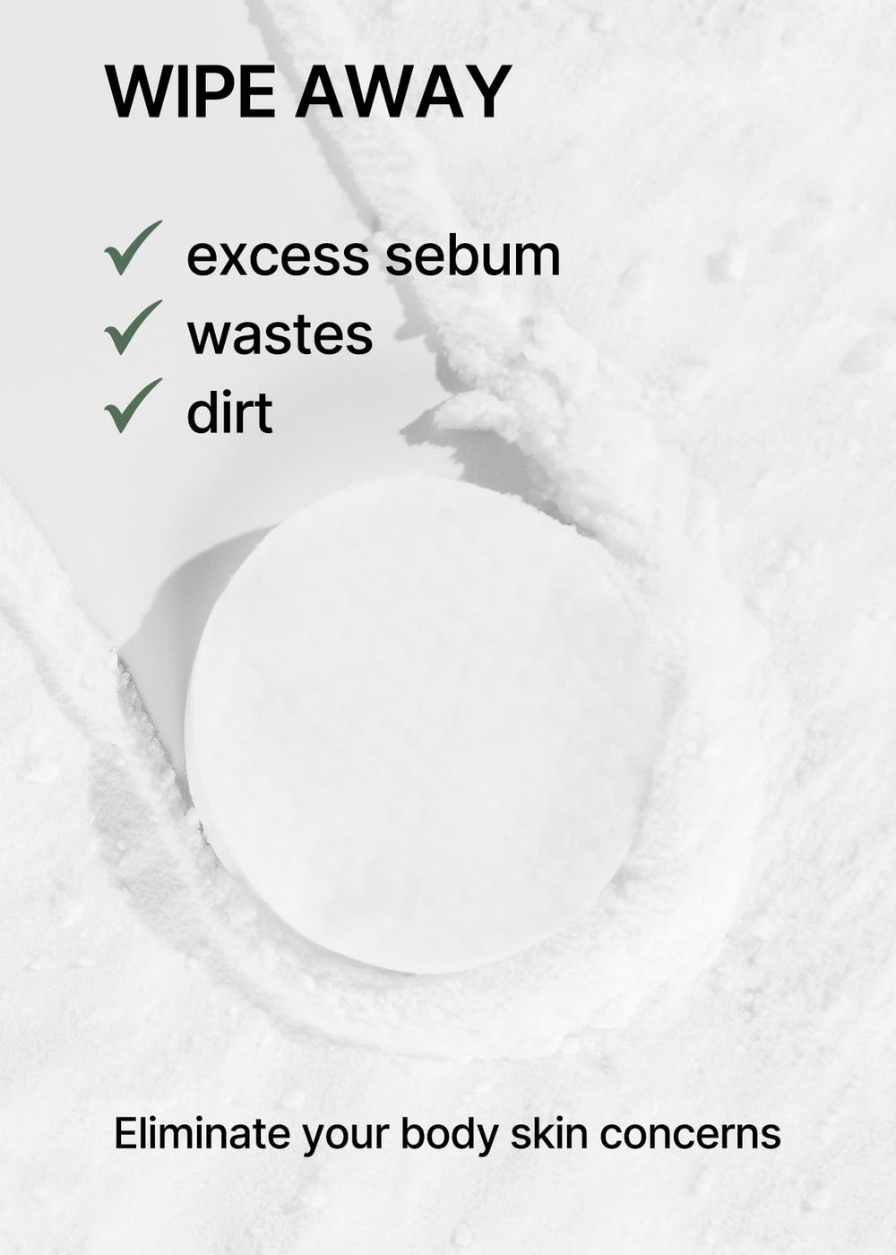 Celimax One Step: textura suave al tacto en la toallita exfoliante.