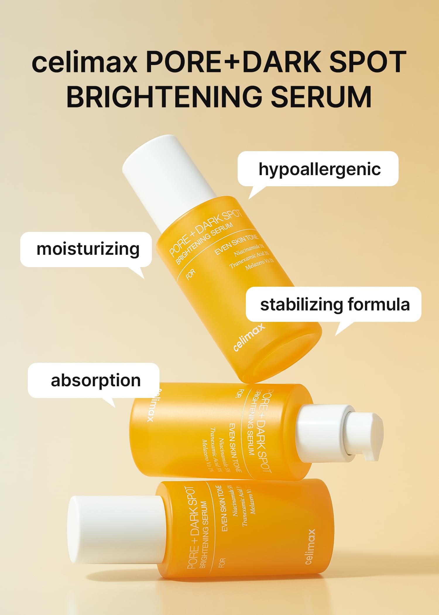 Celimax Pore+ serum textura gel transparente que se absorbe rápido