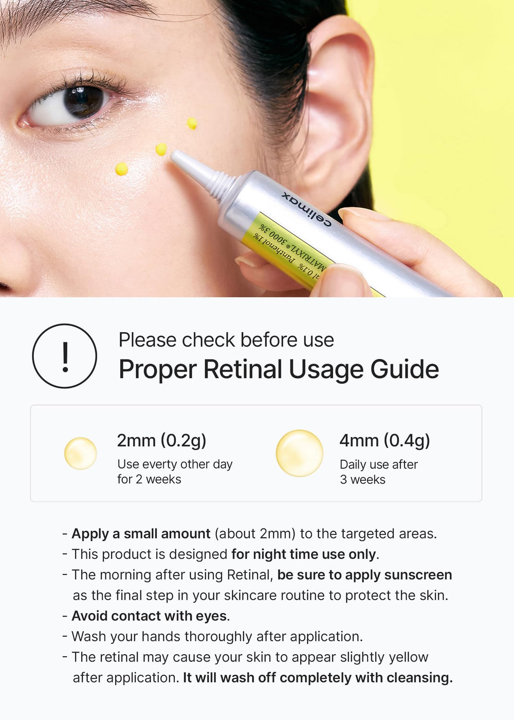 Celimax Vita A Retinal Shot pore minimizer focus for refined pores.