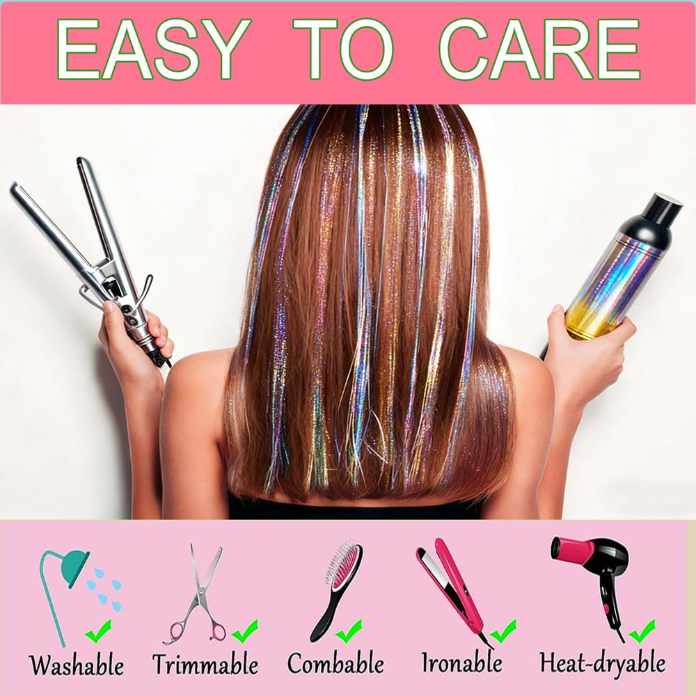 CelineBella easy-install tinsel clips for quick transformations