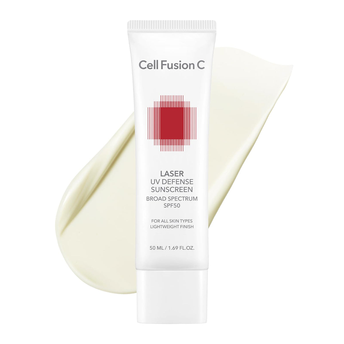 Cell Fusion C: botella defensa UV laser para uso diario y piel protegida.