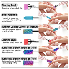 Cellentool tungsten carbide nail bits collection for tough surfaces.
