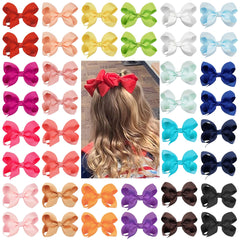 CÉLLOT 40Pcs bows in assorted colors for versatile styling.
