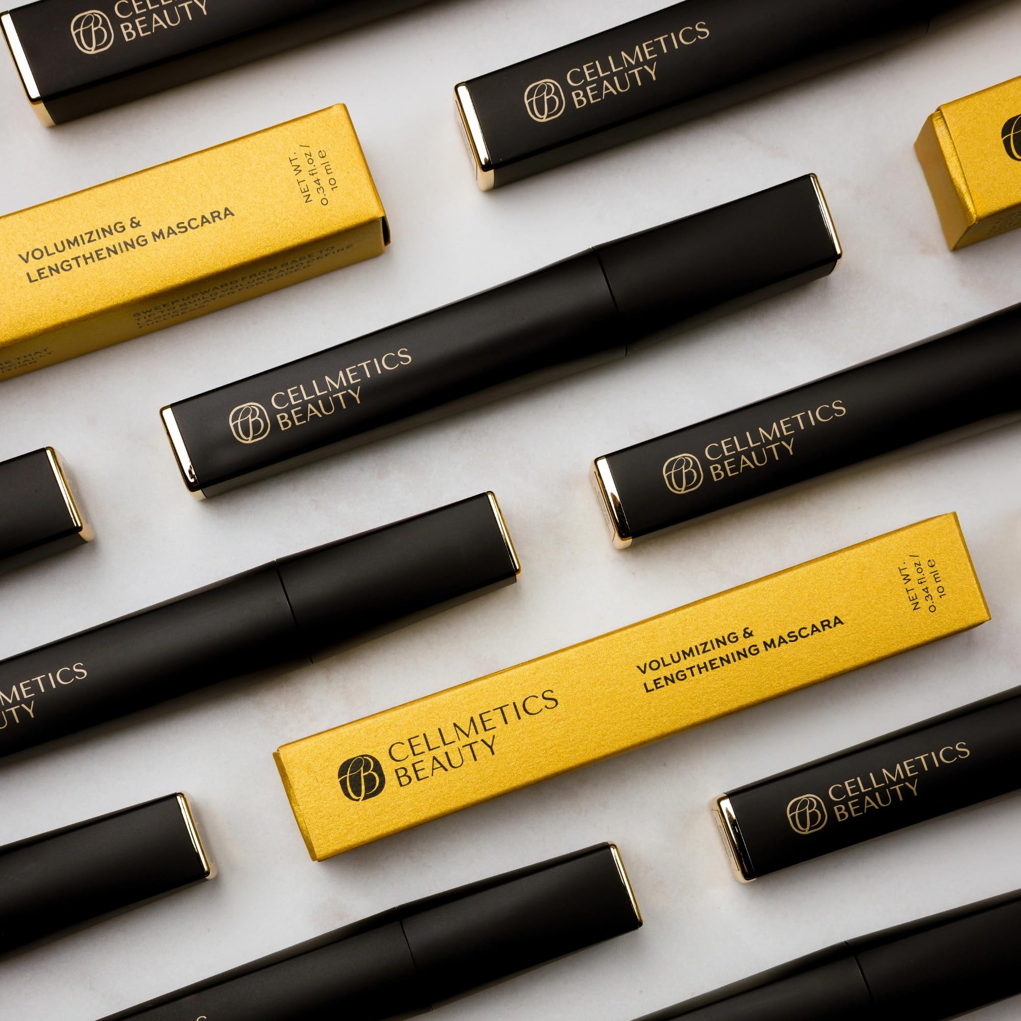Cellmetics Mascara compact packaging for easy storage and gifting