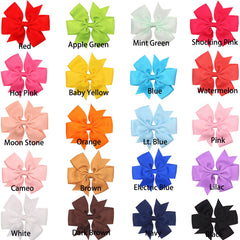 CÉLLOT lavender pinwheel bow with clip for easy daily wear