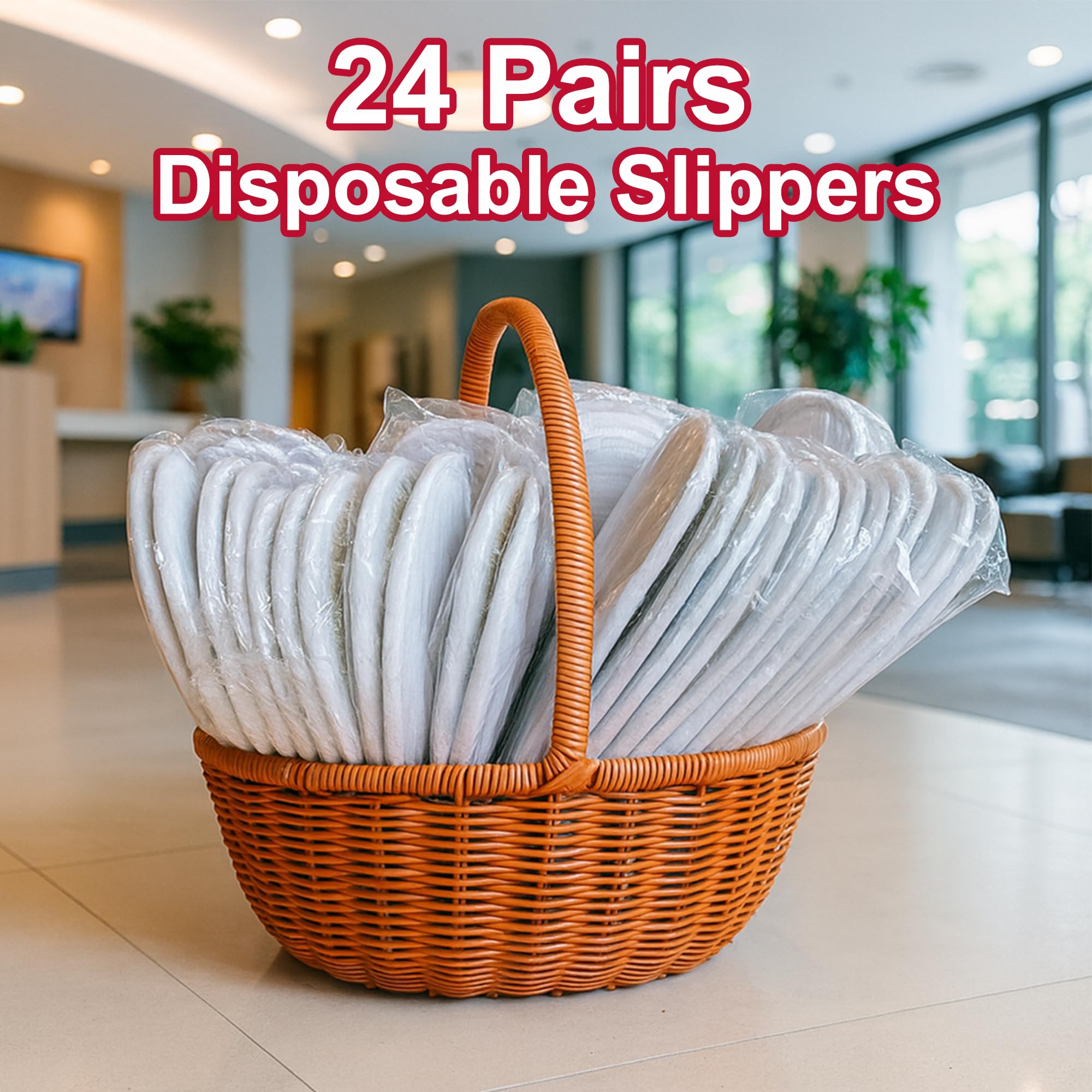White Celmuron slippers ideal for hotels spas and travel settings