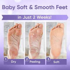 CÉLOR Foot Peel Mask, ingredientes aloe vera y lavanda, cuidado profundo.