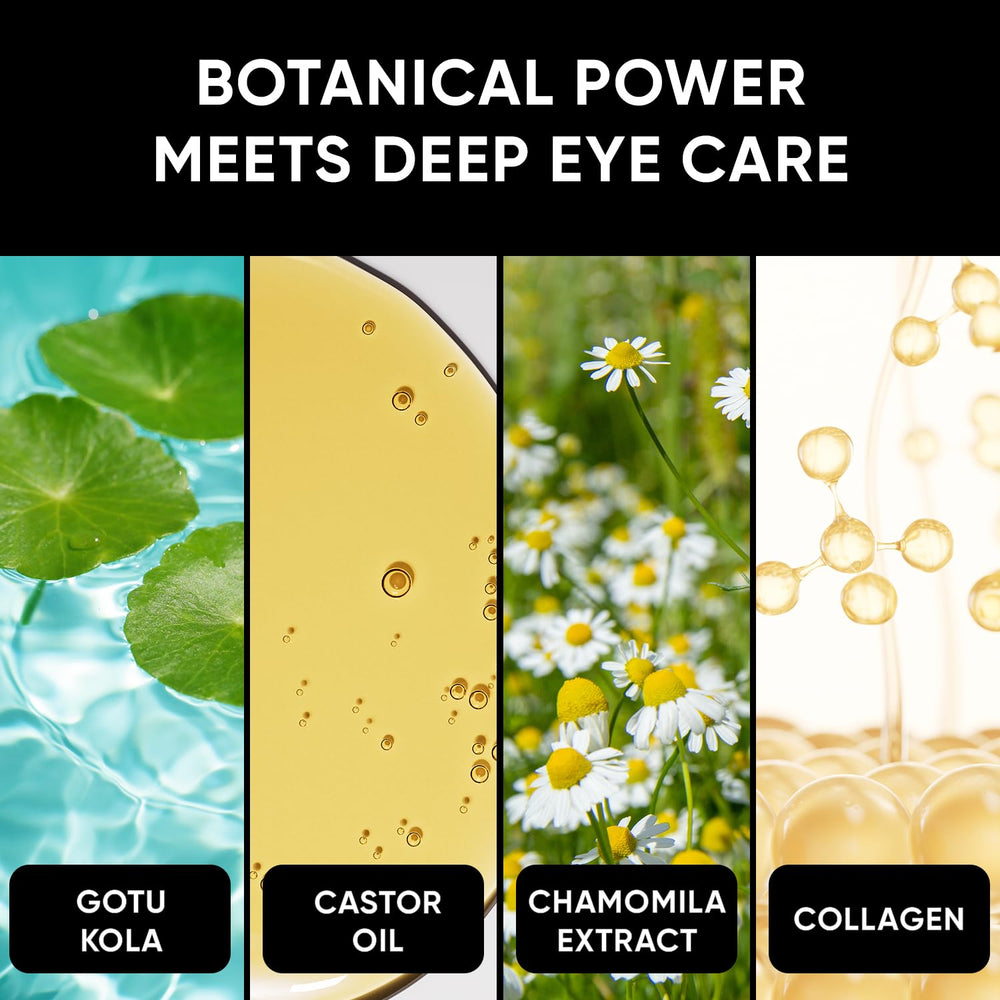 Parches dorados CÉLOR con nutrientes para la zona delicada de ojos.