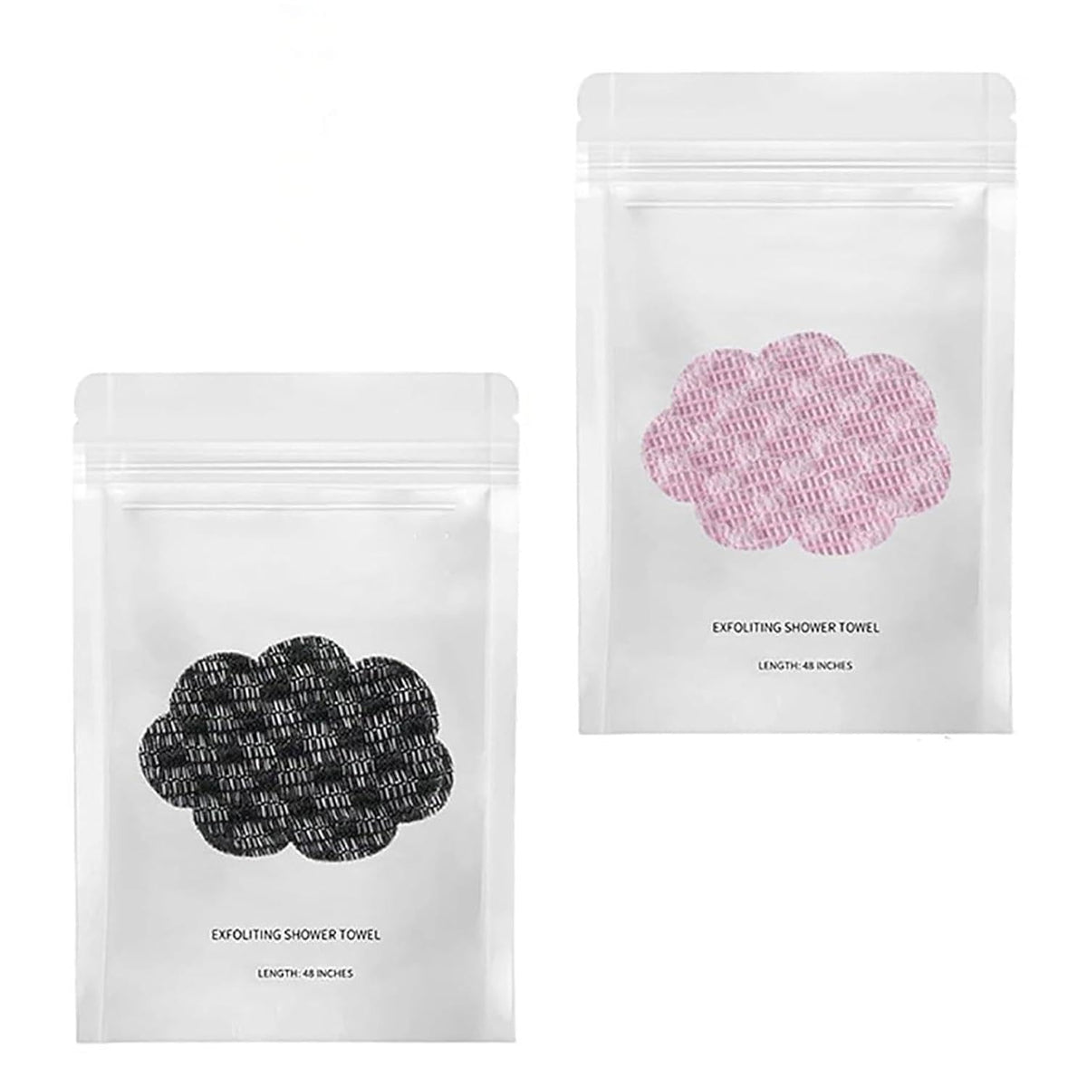 CEMENRETE Blissal exfoliating towel back access for full-body cleansing