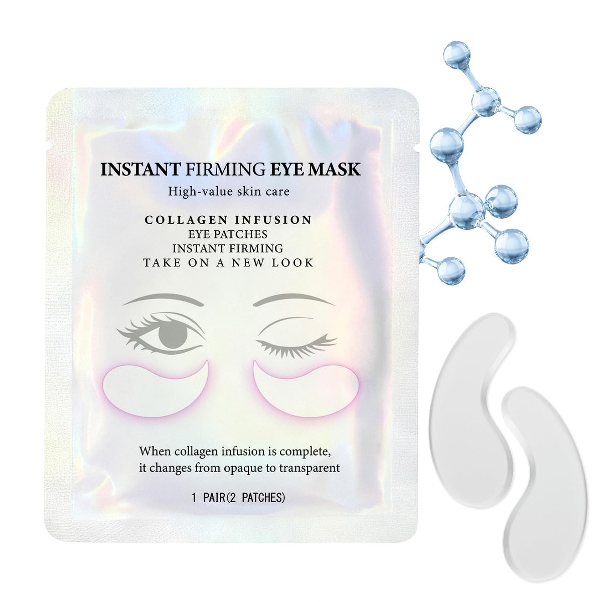 Cemsazorl Instant Firm Eye Patches in packaging for convenient use.