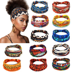 Censen bandanas africanas 12 piezas, diseños variados para combinar fácilmente.