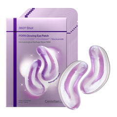 Centellian 24 packaging with cooling violet marble eye patch design for refreshment
