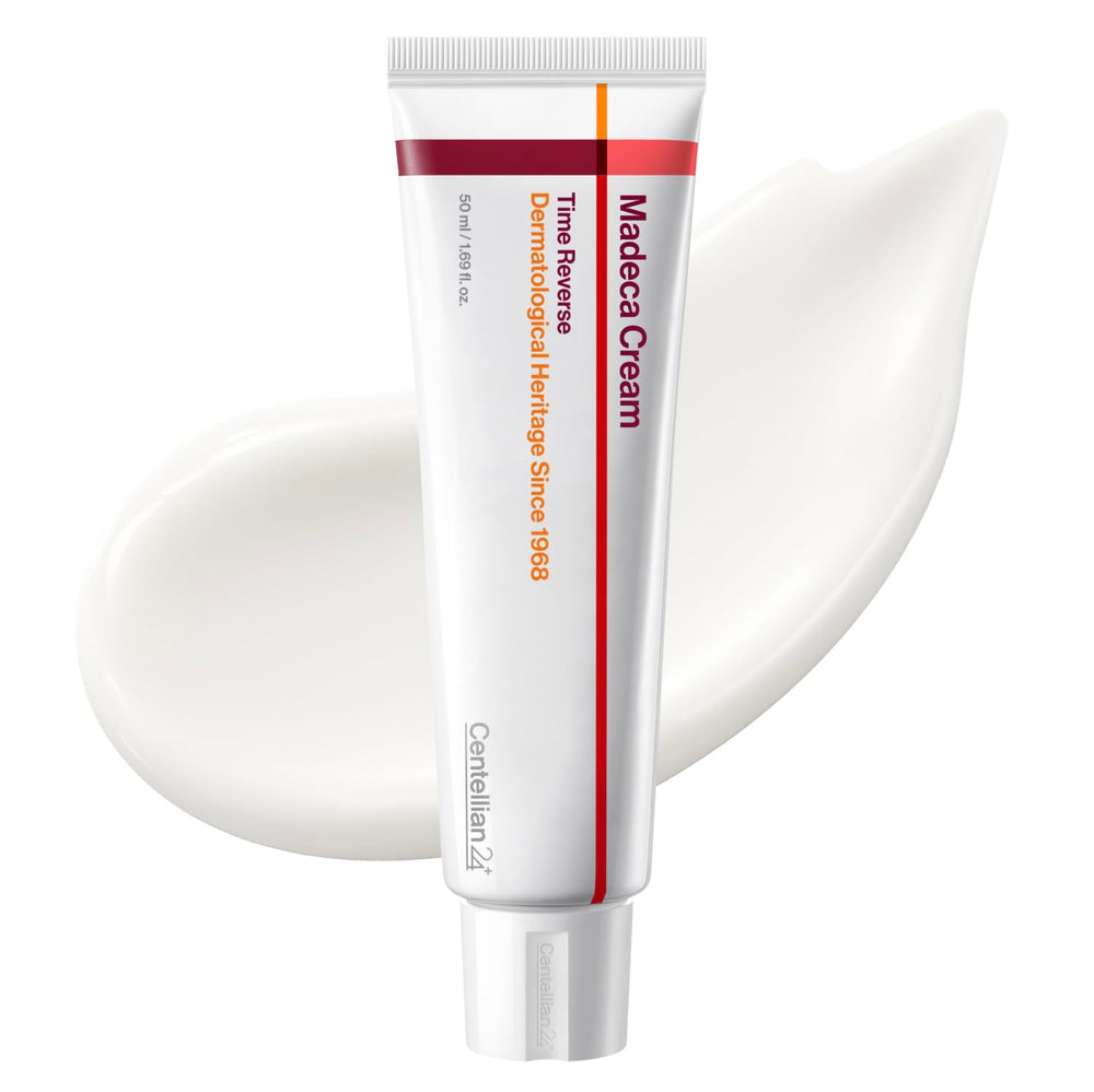 Centellian 24 Madeca Cream Time Reverse packaging, premium Korean skincare for anti-aging care.