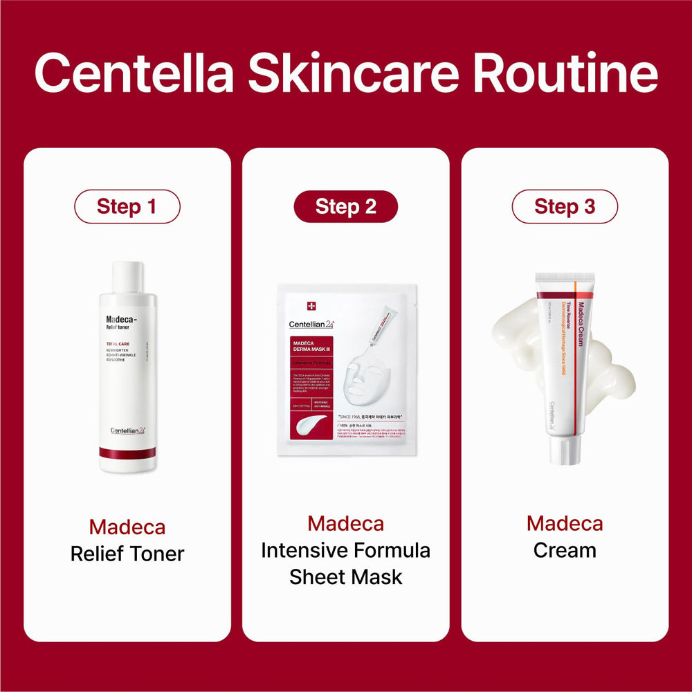 CENTELLIAN 24 Madeca Derma Mask, tradición Dongkook con centella asiatica para cuidado diario.
