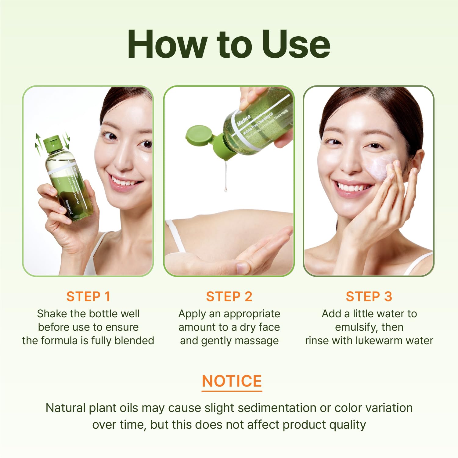 Packaging box and bottle of CENTELLIAN 24 Madeca Matcha Cleansing Oil.