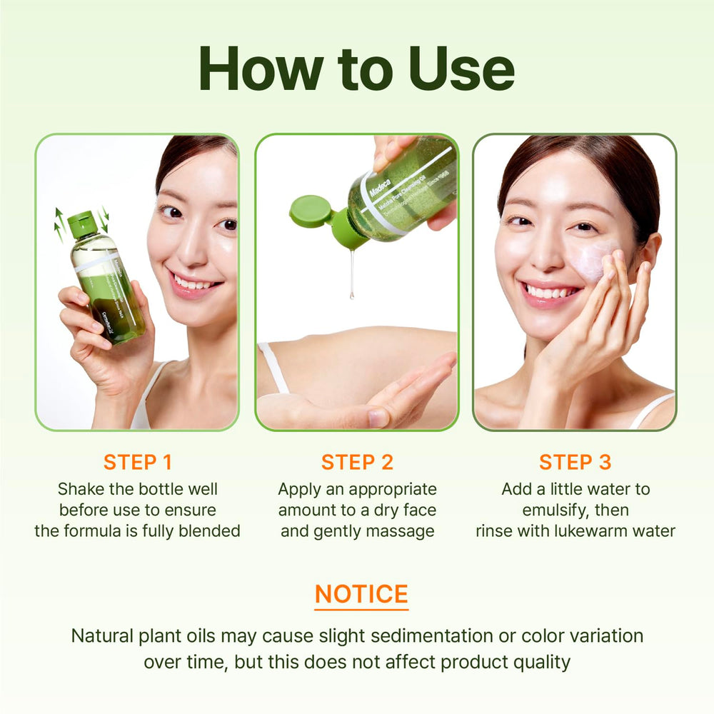 Packaging box and bottle of CENTELLIAN 24 Madeca Matcha Cleansing Oil.
