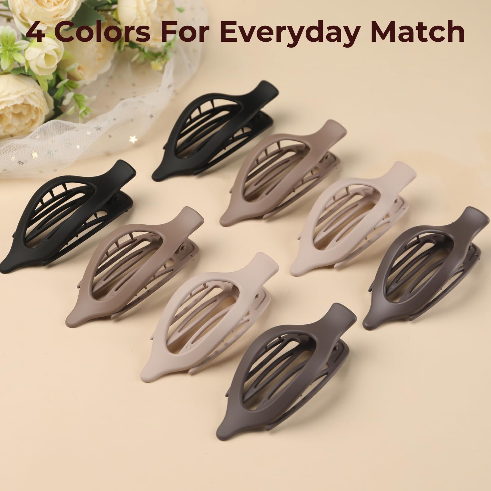 CENTSTAR caja regalo ocho clips francesas planos mate