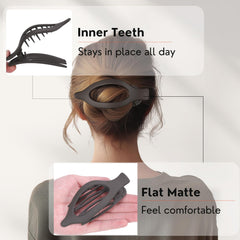CENTSTAR pinzas francesas plano mate marrón claro para cabello fino o grueso
