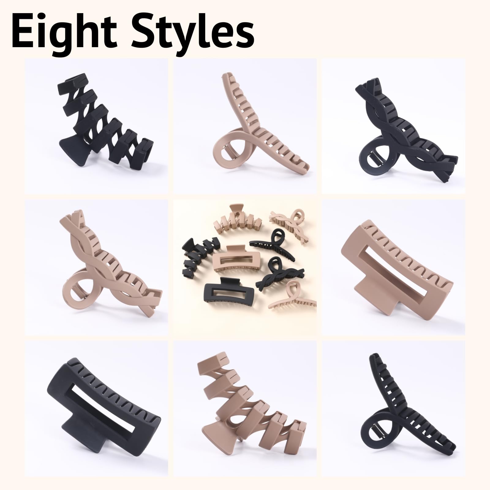 CENTSTAR 4.3-inch clip fits thick, long hair for updos
