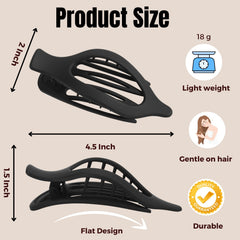 CENTSTAR neutral matte brown claw clip complements office and casual looks.