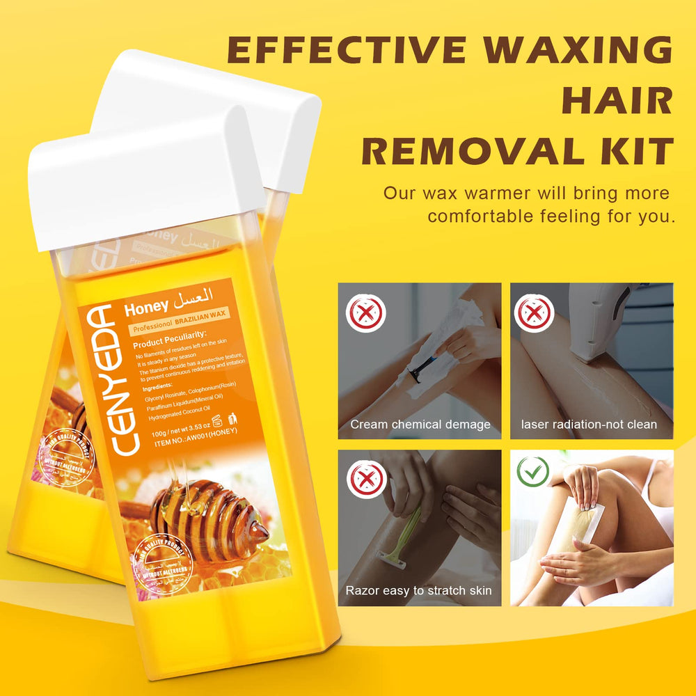 CENYEDA skin after waxing with smooth, calm result