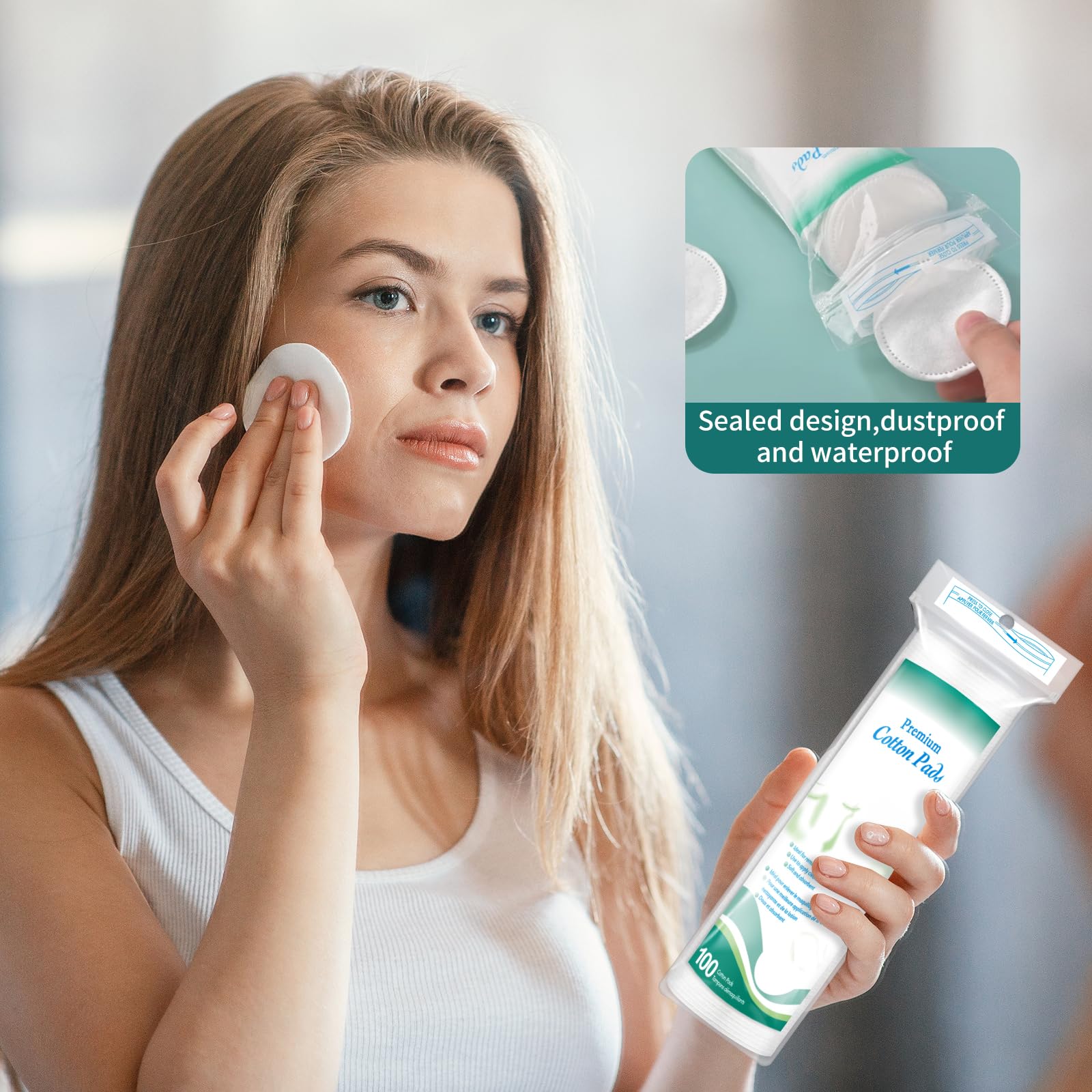 CenYouful eco-friendly pads emphasized as 100% natural and biodegradable for mindful routines.
