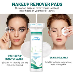 CenYouful cotton rounds with multi-layer design demonstrate high absorbency for toners and cleansers.
