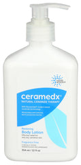 Ceramedx Loción Corporal Restauradora en botella para hidratación duradera.