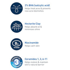 Arcilla purificante de CeraVe ayuda a absorber el exceso de grasa.