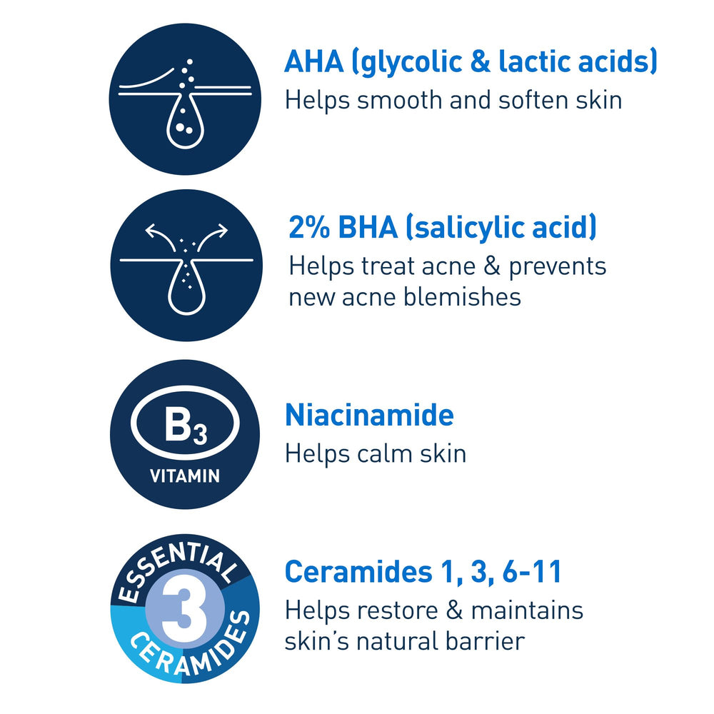 Textura ligera de CeraVe Acne Control Gel aplicada en la piel