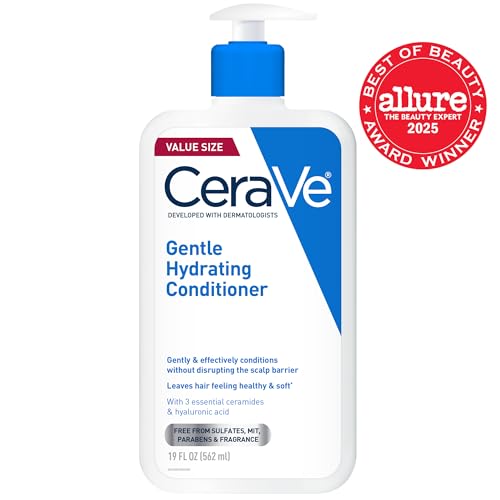 CeraVe Acondicionador con ceramidas y niacinamida; énfasis en cuidado de la barrera capilar.