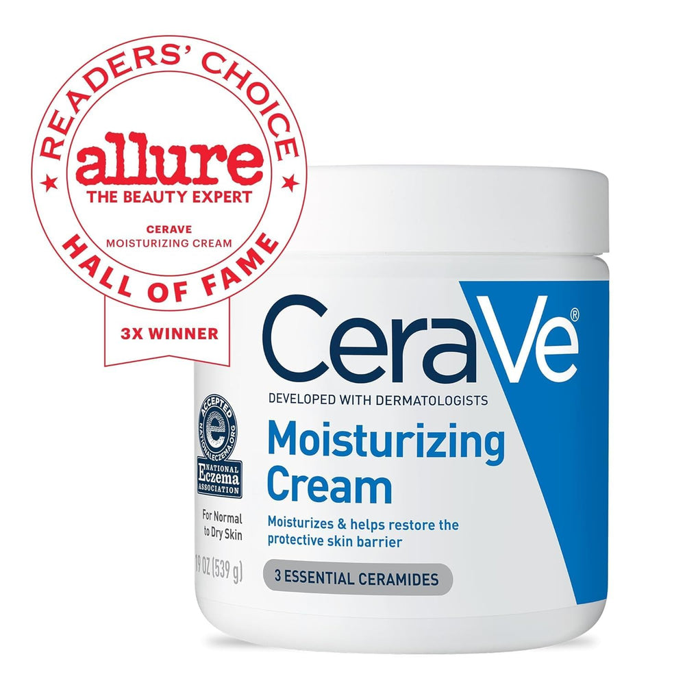 Ceramidas y ácido hialurónico en CeraVe para la barrera de la piel.