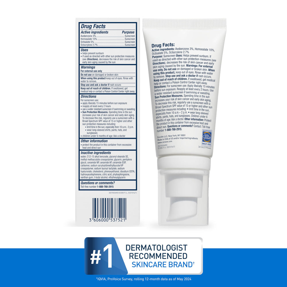 CeraVe cuidando piel sensible, textura ligera que se mezcla sin esfuerzo.