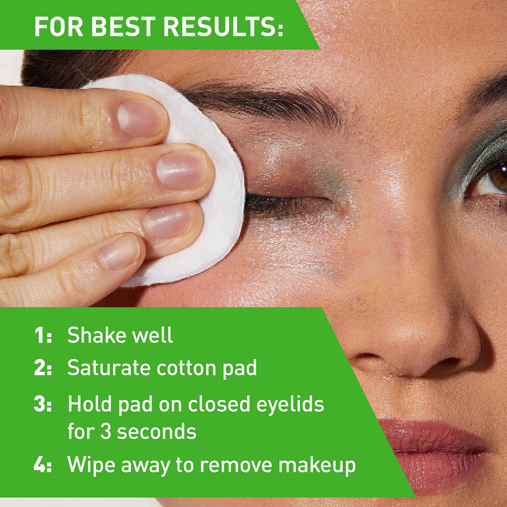 Demaquillante de ojos CeraVe, fórmula milky con hialurónico y ceramidas, suave para la piel.