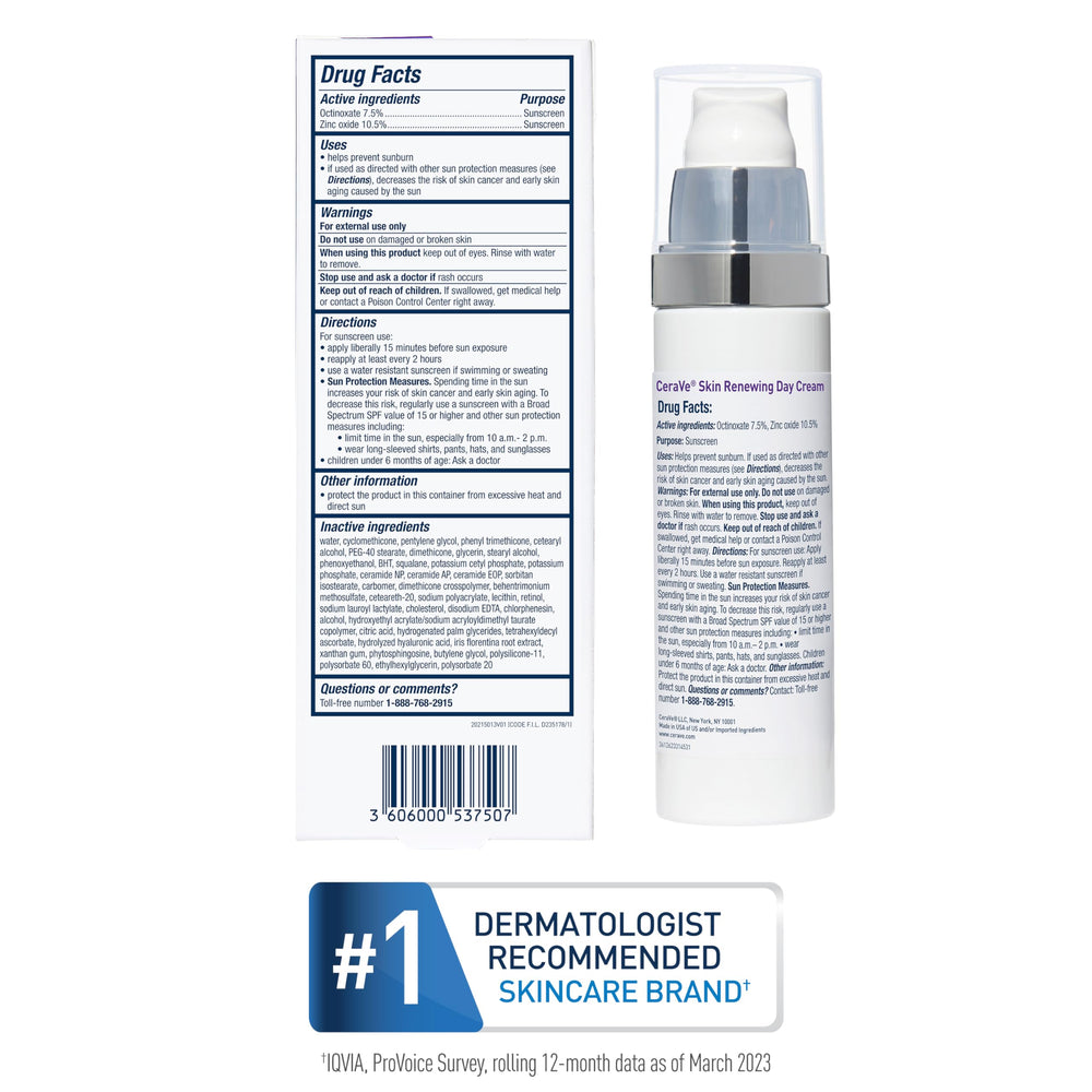 CeraVe dermatologist-developed skincare packaging emphasizing skin-friendly care