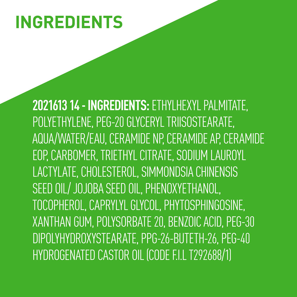 Ceramidas y aceite de jojoba mantienen la hidratación durante la limpieza.