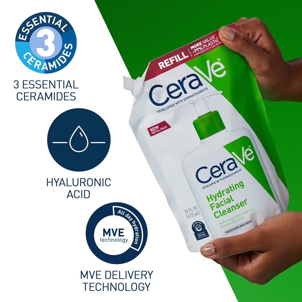 Formato de recarga de Cerave para rellenar fácilmente