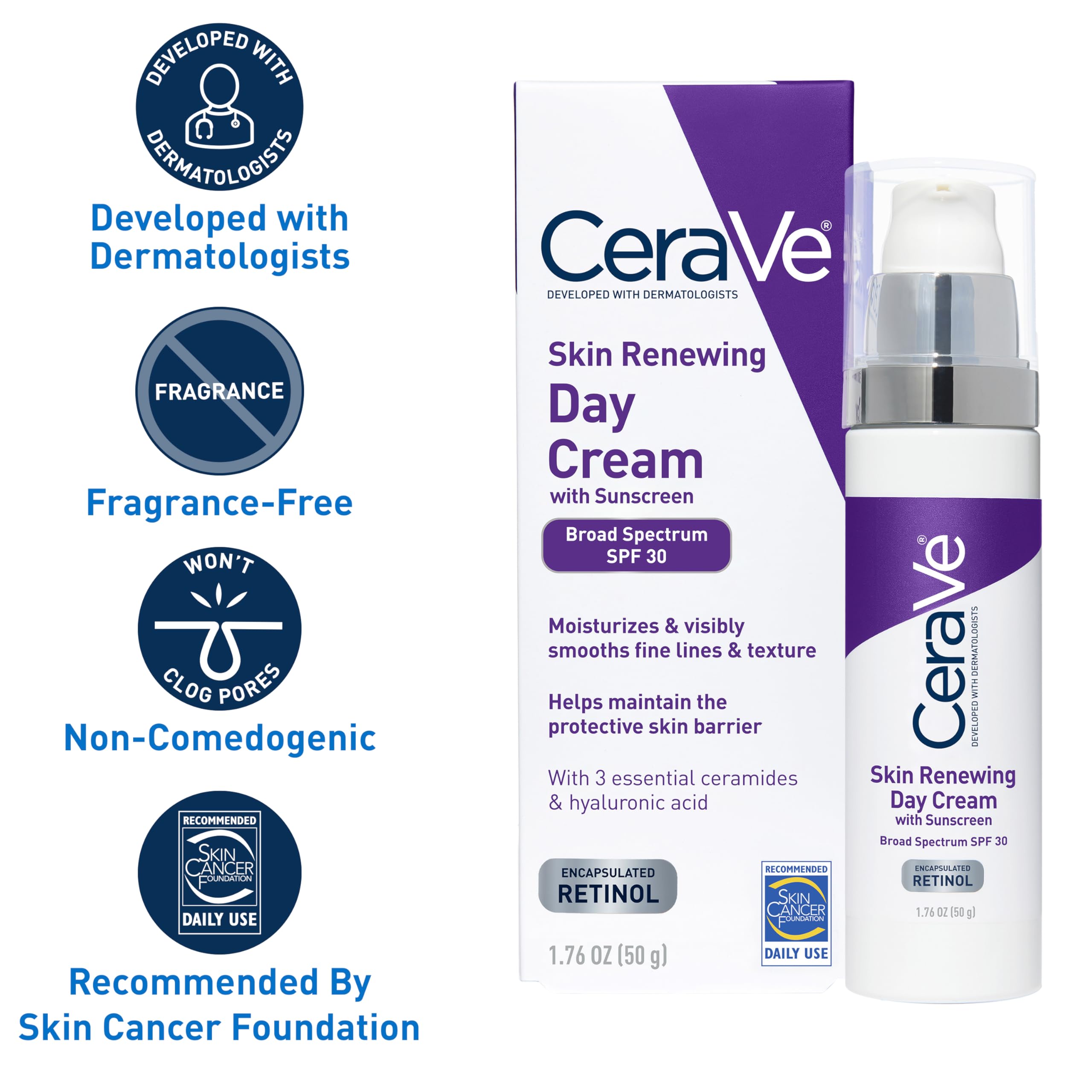 CeraVe Hyaluronic Acid moisturizer close-up showing moisture retention benefits