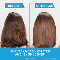CeraVe conditioner on hair ends delivers a soft, hydrated feel.
