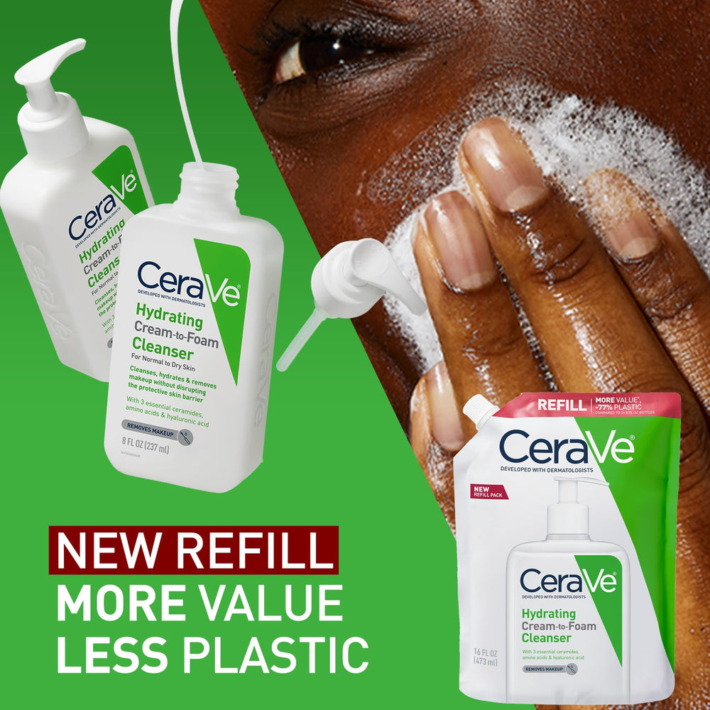 CeraVe crema-espuma hidratante: ácido hialurónico para ayudar a retener la humedad