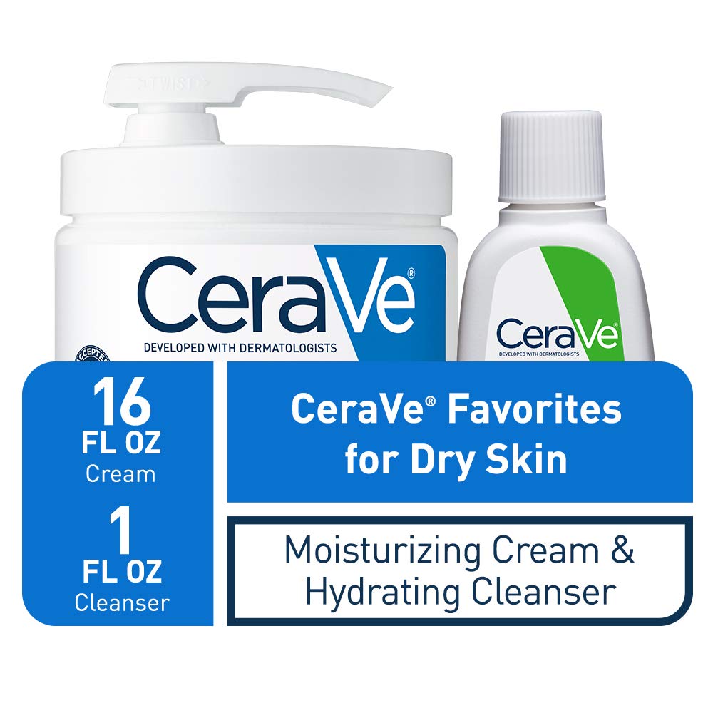 CeraVe Hydrating Facial Cleanser bottle shown for gentle cleansing